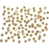Wireklemmer Ø2 mm, 100 stk, Forgyldt